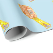 Papier Cadeau Mesure de bande système de mesure (Coin rond)