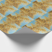 Papier Cadeau Métal blanc corrompu : Rust Streaks Texture (Coin)