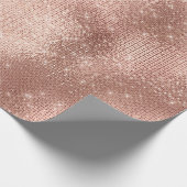 Papier Cadeau Métal Rose Blush Skinny Spark Delicate Bridal 16e (Coin)