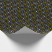 Papier Cadeau Metallic flower tile abstract (Coin)
