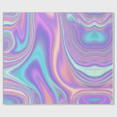 Papier Cadeau Metallic Iridescent Rainbow Pink Aqua Purple (Plat)