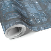 Papier Cadeau metallica 1 (Coin rond)