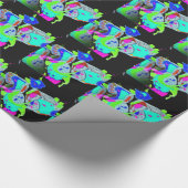 Papier Cadeau Métamorphose Turquoise (Coin)