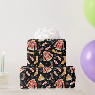 Papier Cadeau Météo de Noël sale et laid