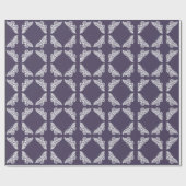 Papier Cadeau Météorite violet et papillons d'artisanat (Plat)
