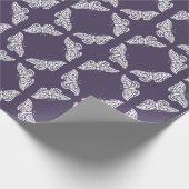 Papier Cadeau Météorite violet et papillons d'artisanat (Coin)