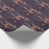 Papier Cadeau Metsu-Portrait de Gabriel de l'artiste avec son (Coin)