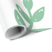 Papier Cadeau Mettez à la terre d'abord/Eco amical, zéro (Coin rond)