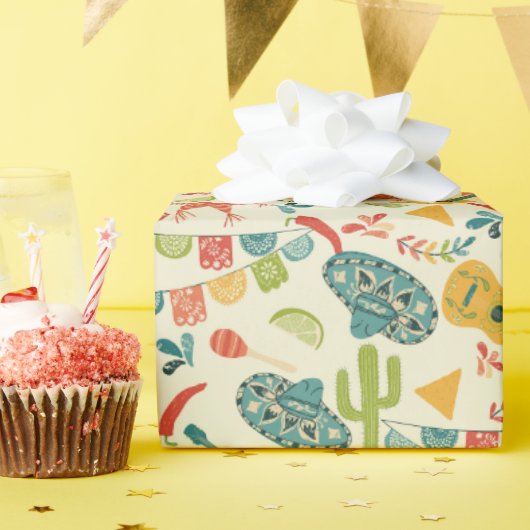 Papier Cadeau mexicaine Fiesta jote Patterned (Fête d'anniversaire)