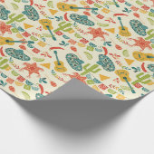 Papier Cadeau mexicaine Fiesta jote Patterned (Coin)