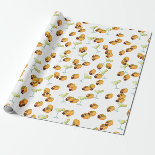 Papier Cadeau Mexicaine Fun Margarita Taco Mardi
