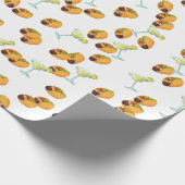 Papier Cadeau Mexicaine Fun Margarita Taco Mardi (Coin)