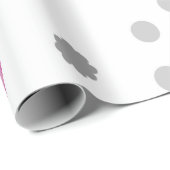 Papier Cadeau Mi-siècle hiver moderne (Coin rond)