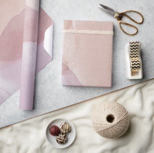 Papier Cadeau Mi-siècle moderne Motif Abstrait rose