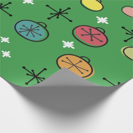 Papier Cadeau Mi-siècle Moderne Rétro (Coin)