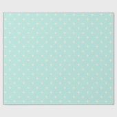Papier Cadeau Mi-siècle Moderne Rétro Bébé bleu étoile atomique (Plat)