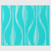 Papier Cadeau Mi-siècle Moderne Salon Motif Turquoise (Plat)