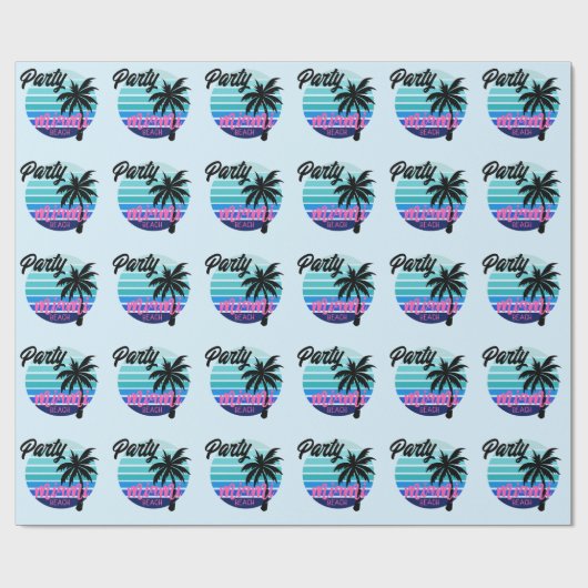Papier Cadeau Miami Beach (Plat)
