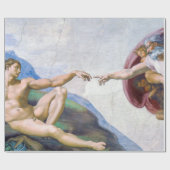 Papier Cadeau Michelangelo - Création d'Adam Isolé (Plat)