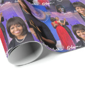 Papier Cadeau Michelle Obama (Coin rond)