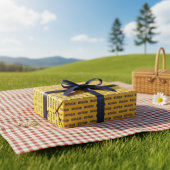 Papier Cadeau Michigan Maïs et papier d'enveloppement bleu