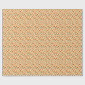 Papier Cadeau Micro Autumnal Flower and Leaf Pattern Gift Wrap (Plat)