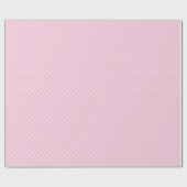 Papier Cadeau Micro cœurs blancs - Rose clair (Plat)