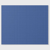 Papier Cadeau Micro pois blanc - Bleu vrai (Plat)