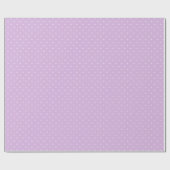 Papier Cadeau Micro pois blanc - Douce lilas (Plat)