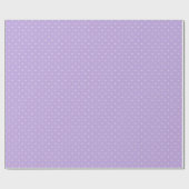 Papier Cadeau Micro pois blanc - Lavande tendre (Plat)