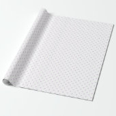 Papier Cadeau Micro Stars Soft Lilac - Blanc (Déroulé)