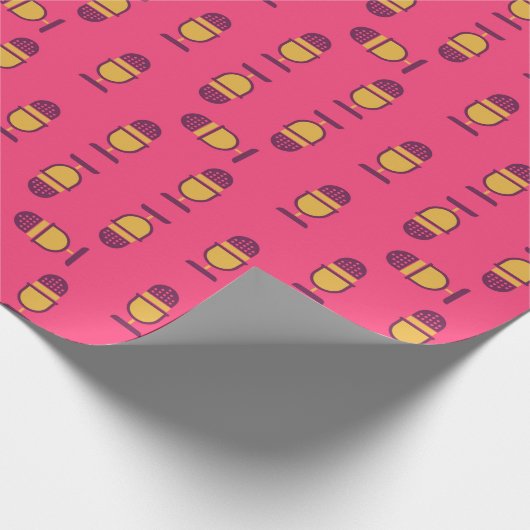 Papier Cadeau Microphone (Coin)