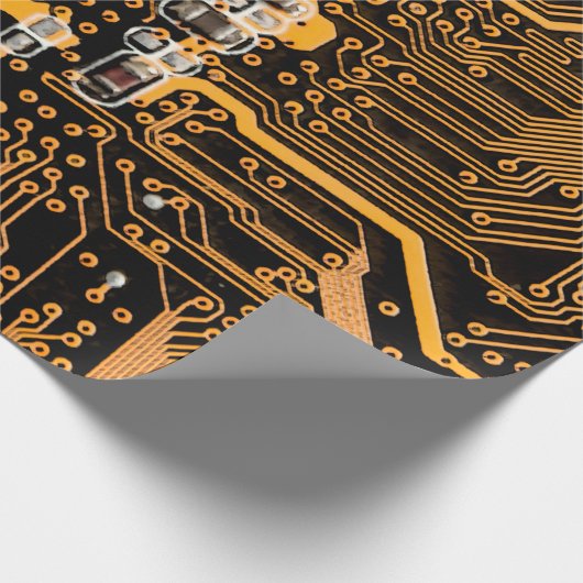 Papier Cadeau Microschéma texture illustration puce, micro, back (Coin)