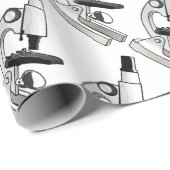 Papier Cadeau Microscope (Coin rond)