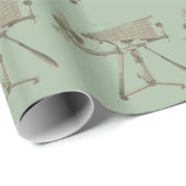 Papier Cadeau Microscope du XVIIIe siècle Antique Science INSTRU (Coin rond)