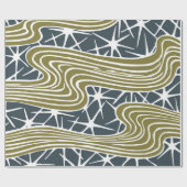 Papier Cadeau Mid century abstract Illustration moderne - Beauti (Plat)