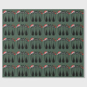 Papier Cadeau Mid Century Modern Christmas Cats Retro Classic (Plat)
