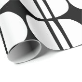 Papier Cadeau Mid Century Modern Geometric Pattern (Coin rond)