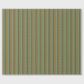 Papier Cadeau Mid-Century Modern Retro Stripe Pattern (Plat)