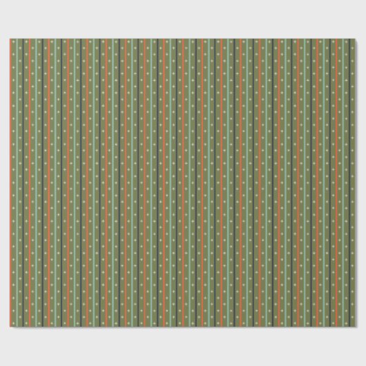 Papier Cadeau Mid-Century Modern Retro Stripe Pattern (Plat)
