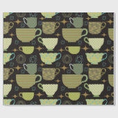 Papier Cadeau Mid Century moderne Black Teup (Plat)