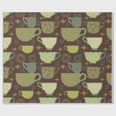 Papier Cadeau Mid Century Moderne Tea Brown (Plat)