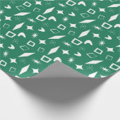 Papier Cadeau Mid Mod Atomique moderne Noël Rétro (Coin)