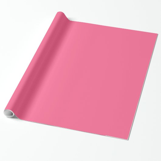 Papier Cadeau Midi Rose Valentine Solid (Déroulé)