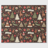 Papier Cadeau Midnight Birthday Christmas (Plat)