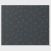 Papier Cadeau Midnight Wildflower Wrapping Paper (Plat)