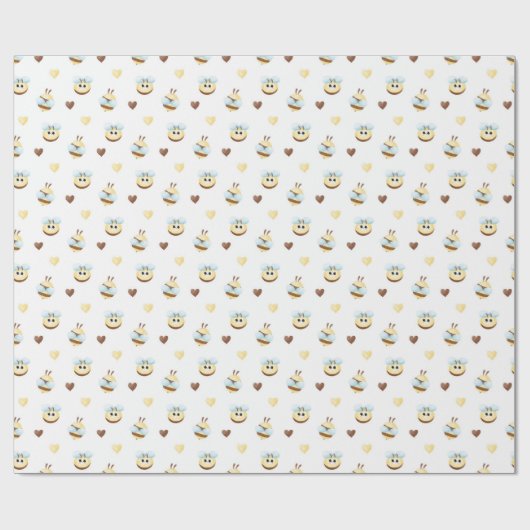 Papier cadeau Miels & Cœurs Mignons (Plat)
