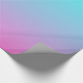 Papier Cadeau mignon caisson ombre sirène rose Fuchsia turquoise (Coin)