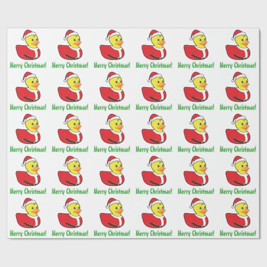 Papier Cadeau Mignon en caoutchouc de Noël dans l'équipement de (Plat)