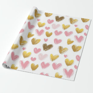 Papier Cadeau mignon et beau motif pour la Saint-Valentin